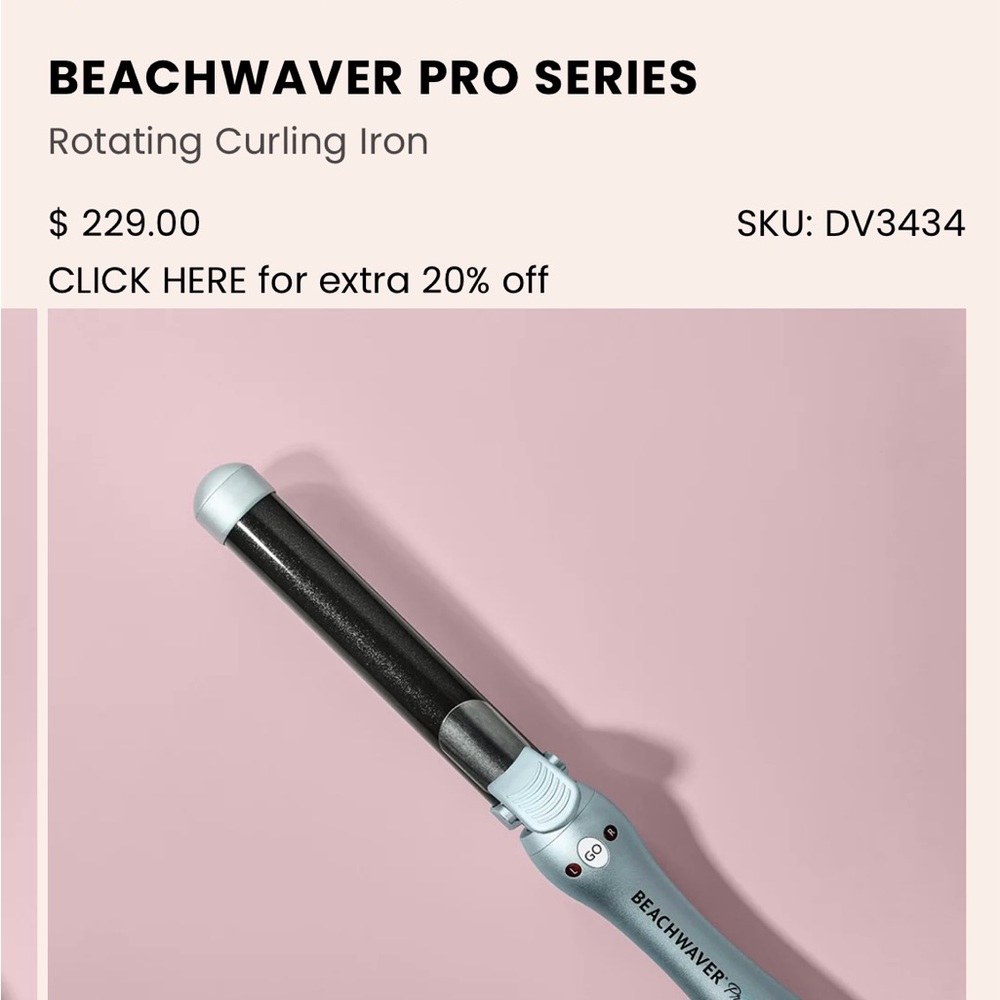 Beachwaver Pro 1.25 Rotating curling iron
